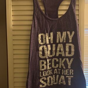 Purple Graphic Tank Top